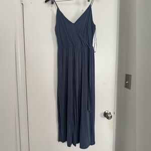 Sienna Sky Navy Blue Wrap Jumpsuit